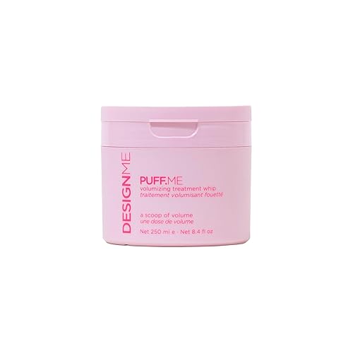 Design.Me PUFF.ME - Látigo de tratamiento voluminizador | Máscara voluminizadora ligera con ácido hialurónico para cabello fino y mediano | Añade