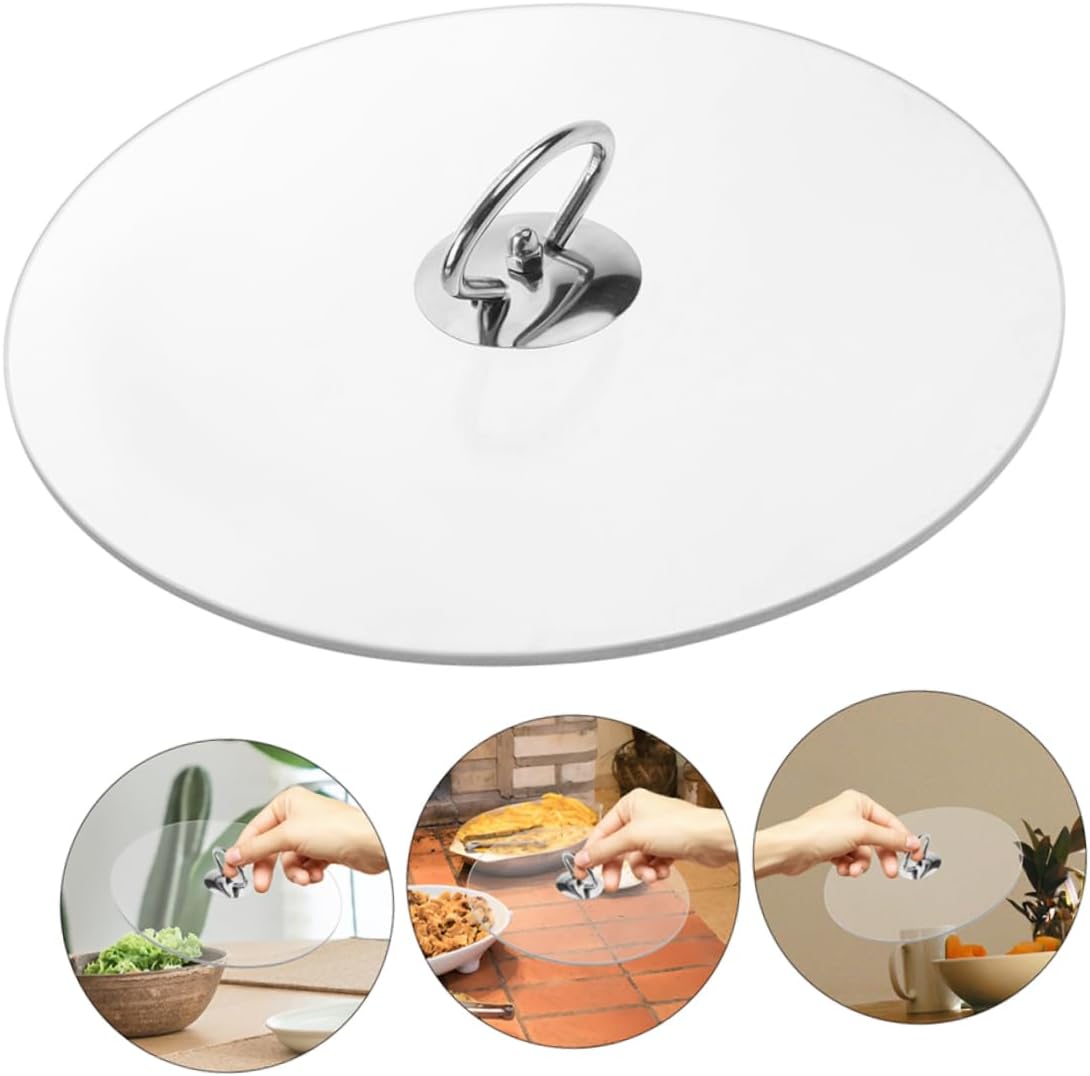 Tempered Glass Lid Replacement Cover for Cooking Pots Microwave Plate Splatter Guard Round Design for Versatile Kitchen Use