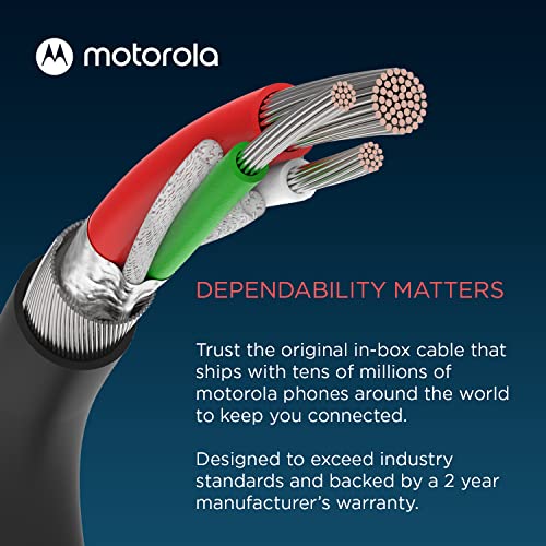 Motorola [3.3Ft Cable] Essentials Oem Skn6473A Usb-A 2.0 To Usb-C (Type C) Data/Charging Cable For Moto G Power/Play/Pure/Stylus 5G, G7, One 5G Ace, Edge, Edge+ - Single #TOP1