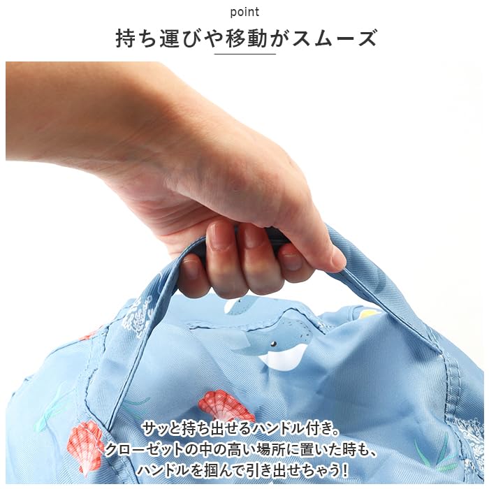 Amazon.co.jp: おもちゃ収納袋 yktoybag764 S ライトブルー