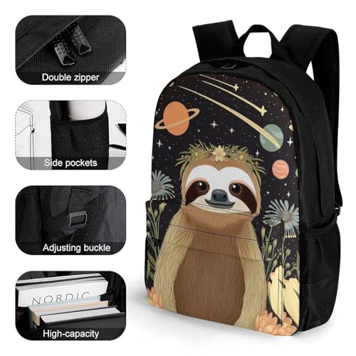 Casual Daypack Multipurpose Anti-Theft Large Capacity Carry On Bag - Colorful Cloth And Flowers Art Casual Daypack Climbing Shoulder Bag With Padded Straps3