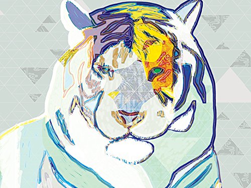 Turnowsky The Tiger in Winter Toile Imprimée salon déco murale 60x80