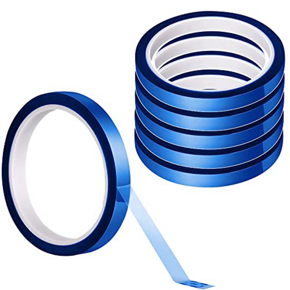 6 Rolls Heat Tape Insulation Tape for Sublimation, Heat Tape Set for Electronics Crafts 10mmx108Ft (33M)