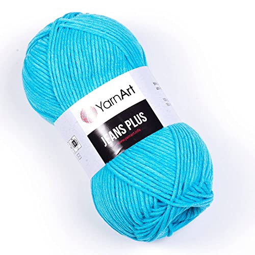 Image of YarnArt J.Plus Cotton Blend Yarn - Knitting & Crochetting Soft Baby Yarn 55% Cotton 45% Acrylic, 100 g (3.5 oz), 160 m (174 yds), Weight : 4, (1 Skein) (69)