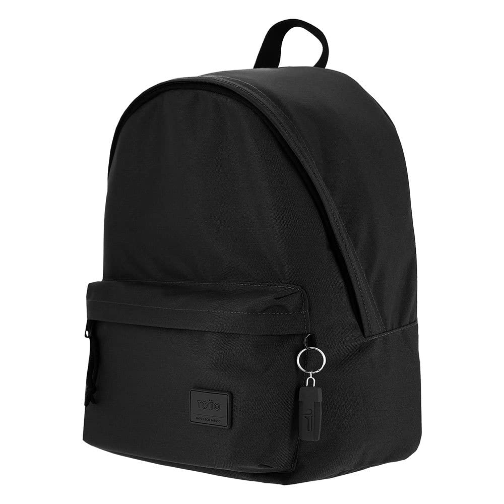 TOTTO Conjunto mochila y estuche Kalex - Perfectos para tu día a día - Conjunto en color negro