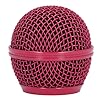 Mesh Grille Replacement For SM58S Microphones, Dent Resistant, Windscreen Foam, Hardened Steel, Fits Multiple Models, Stainless Steel Material, Protects Microphone Components, #5