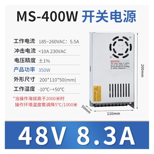 Alimentation CC 48V 400W 8.3A transformateur AC 220V decoupage - 2