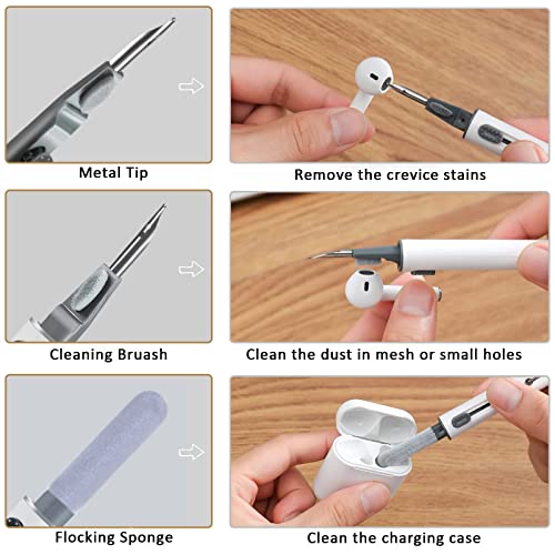 image for VUBOJO 2Pcs Earbud Cleaning kit， Multi-Function Cleaning Pen with So