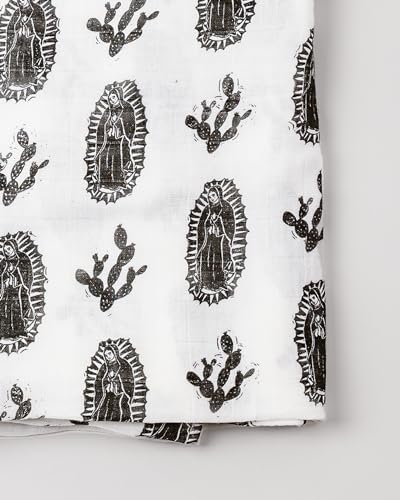 Image of Christian Catholic Baby Swaddle Receiving Blanket (Our Lady of Guadalupe)