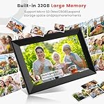 Digital Picture Frame FRAMEO 10.1 Inch Smart WiFi 1280x800 HD IPS Touch Screen, Auto-Rotate Portrait and Landscape, Built in 32GB Memory, Share Moments Instantly via Frameo App from Anywhere - Image 2