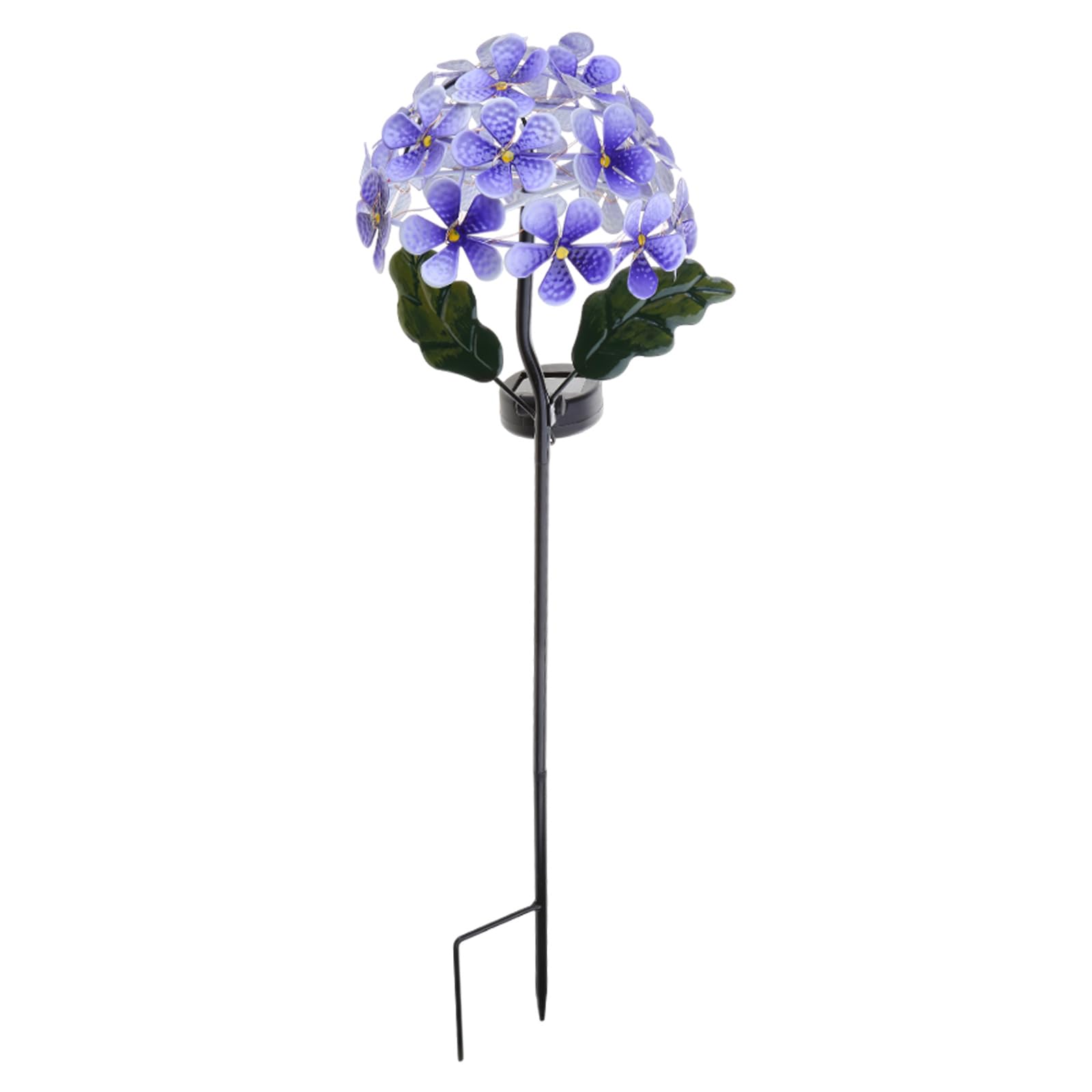 Hsioluted Solar Lights Outdoor Garden Decorative Hydrangea Flower Waterproof Solar Garden Light LED Powered Landscape Light Stakes Metal