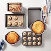 Amazon Basics 6 Piece Nonstick Carbon Steel Bakeware Set with Cake, Muffin, Cookie, and Loaf Pans, Easy Release, Oven Safe, 16.25 x 11.75 x 6.25 inches #4