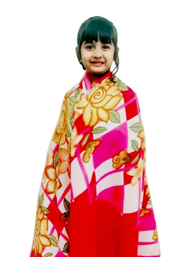 Image of All Season Multipurpose Polar Fleece Special Heavy Winter Light Weight Polar Fleece Blanket for Single Bed Warm Cozy Multicolor AC Blanket (90 x 60 inches) (Multicolor, Single)