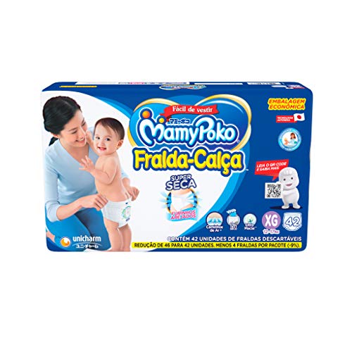 MamyPoko Fralda-Calça Premium Seca Xg 42 Unidades