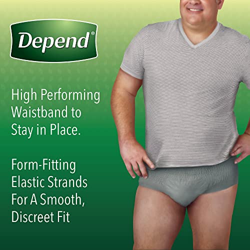 Image of Depend Fresh Protection Disposable Underwear Male Waistband Style X-Large, 53746, 52 Ct