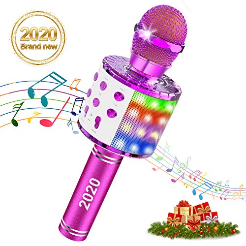 Wireless Bluetooth Karaoke Microphone, 4 in 1 Magic Sound Portable Handheld Home Party