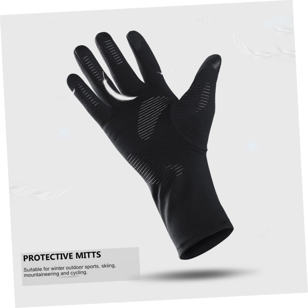 HANABASS Fahrradhandschuhe Mit Touchscreen SMS-Handschuhe Für Frauen Winter Voller Fingerhandschuh Trainingshandschuhe Handschuhe Zum Training Vollfingerhandschuhe Black Stoff