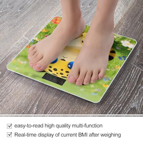Báscula Digital de Baño Flower Field Leopard con Cinta Métrica miniatura 5