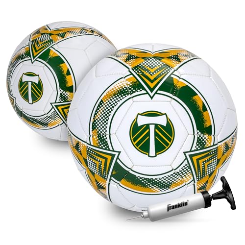 Image of Franklin Sports Official MLS Team Soccer Balls - Official Size 5 Soccer Balls - Regulation Size + Weight Soccer Ball for Kids + Adults - Boys + Girls Soccer Ball - Air Pump Included