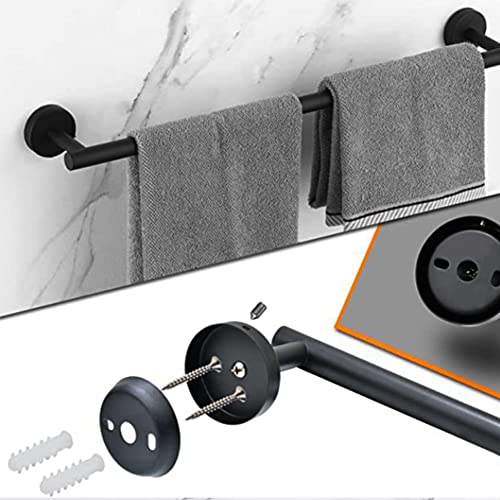 Hoopever 24Inch Towel Rails Wall Mounted, SUS304 Stainless Steel Towel Holder Hanger Rail - Image 4