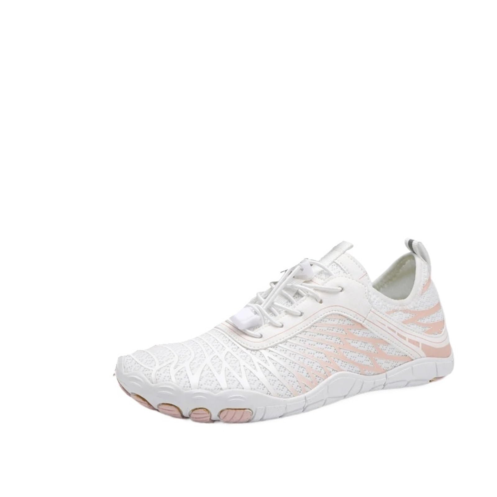 Zapatillas De Agua Zapatos de Playa for Hombres y Mujeres, Zapatos de Agua de Secado rápido, Transpirables, Zapatillas de Deporte Descalzas for Nadar, Surf, Aqua, Piscina, Gimnasio(White,44)