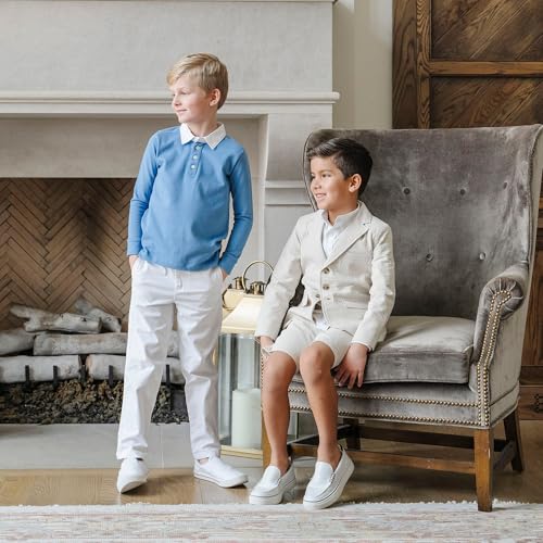 Hope & Henry Boys' Long Sleeve Rugby Polo Shirt4