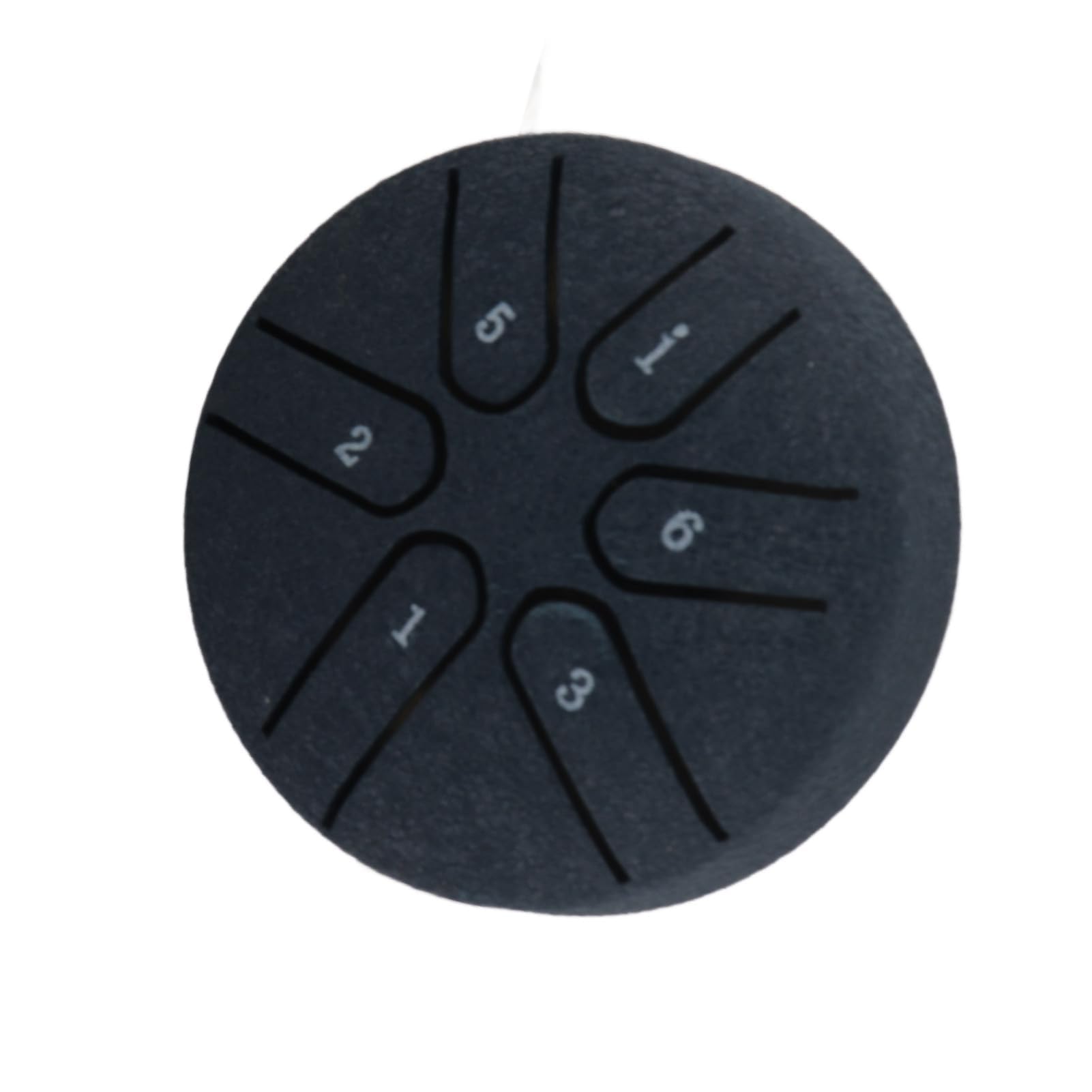 Handpan Bęben Bęben Językowy ze Stali Węglowej Mini 6 Uwaga Bezproblemowy Bęben Instrument Perkusyjny z Podudzie dla Początkujących (Ciemnoniebieski)