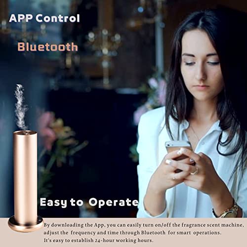 Smlqq Smart Scent Air Machine With Cold-Air Diffusion Technology For Home, Bluetooth Waterless Essential Oil Diffuser For 120Ml, Nebulizing Essential Oil Diffuser For Large Room, Office, Spa (Golden) #TOP2