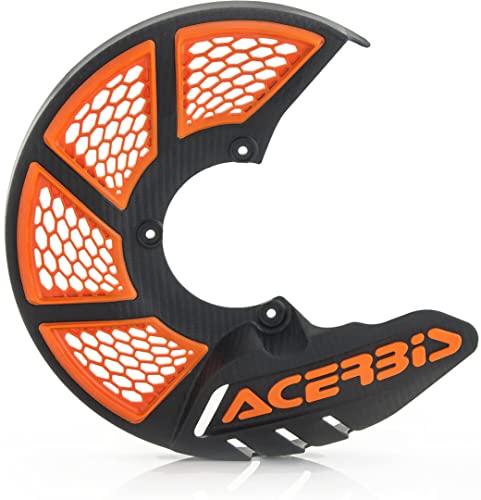 Acerbis X-Brake Vented Disc Cover - Black/Orange (2449495229)