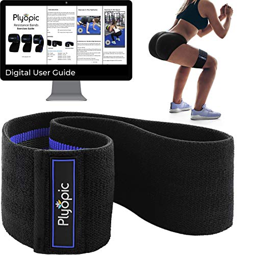 Plyopic Bandes Elastiques de Resistance u0096 Bandes Souples et Antidérapantes pour Les Fessiers, Hanches et Jambes | Idéal pour Fitness, Musculation, Sports, Crossfit et Pilates