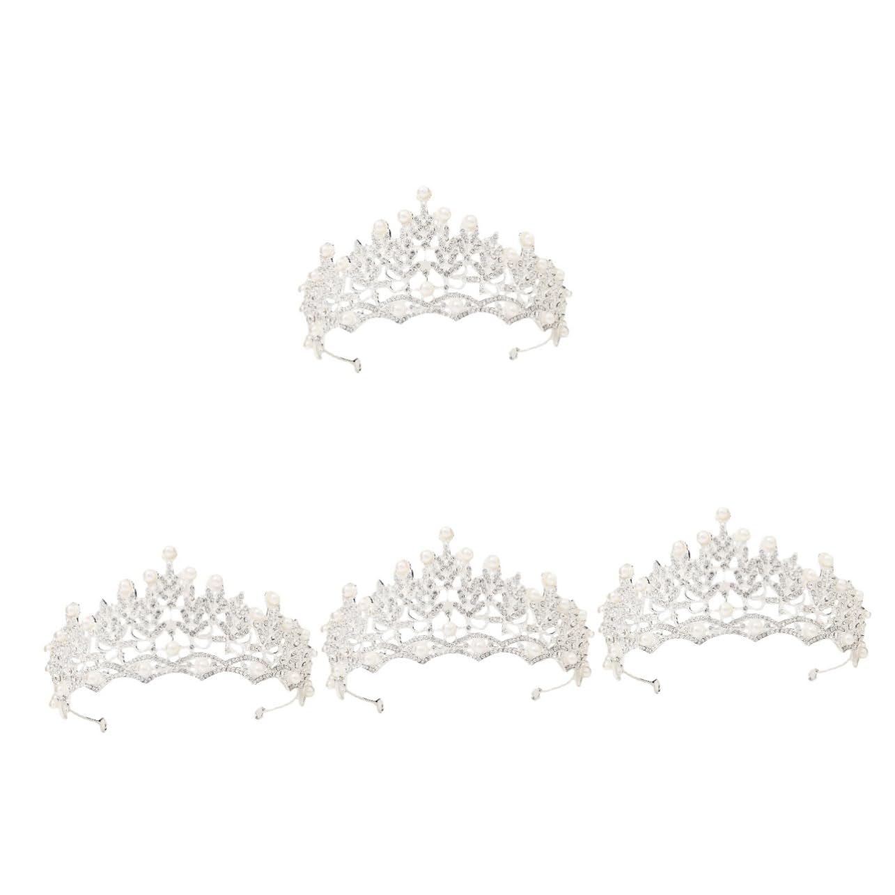 Beaupretty 1 Pieza De Corona Nupcial De Regalos Para Un Aniversario Accesorio Para El Cabello Para Mujer Diadema Elegante Tiara Romántica Joyería Con Cuentas Vestidos De Novia