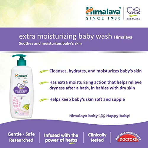 Image of Himalaya Baby Shampoo (400 ml) & Himalaya Baby Care Extra Moisturizing Baby Wash, 200ml