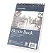 Bachmore Sketchpad 9X12" Inch (68lb/100g), 100 Sheets of TOP Spiral Bound Sketch Book for Artist Pro & Amateurs | Marker Art, Colored Pencil, Charcoal for Sketching Blue