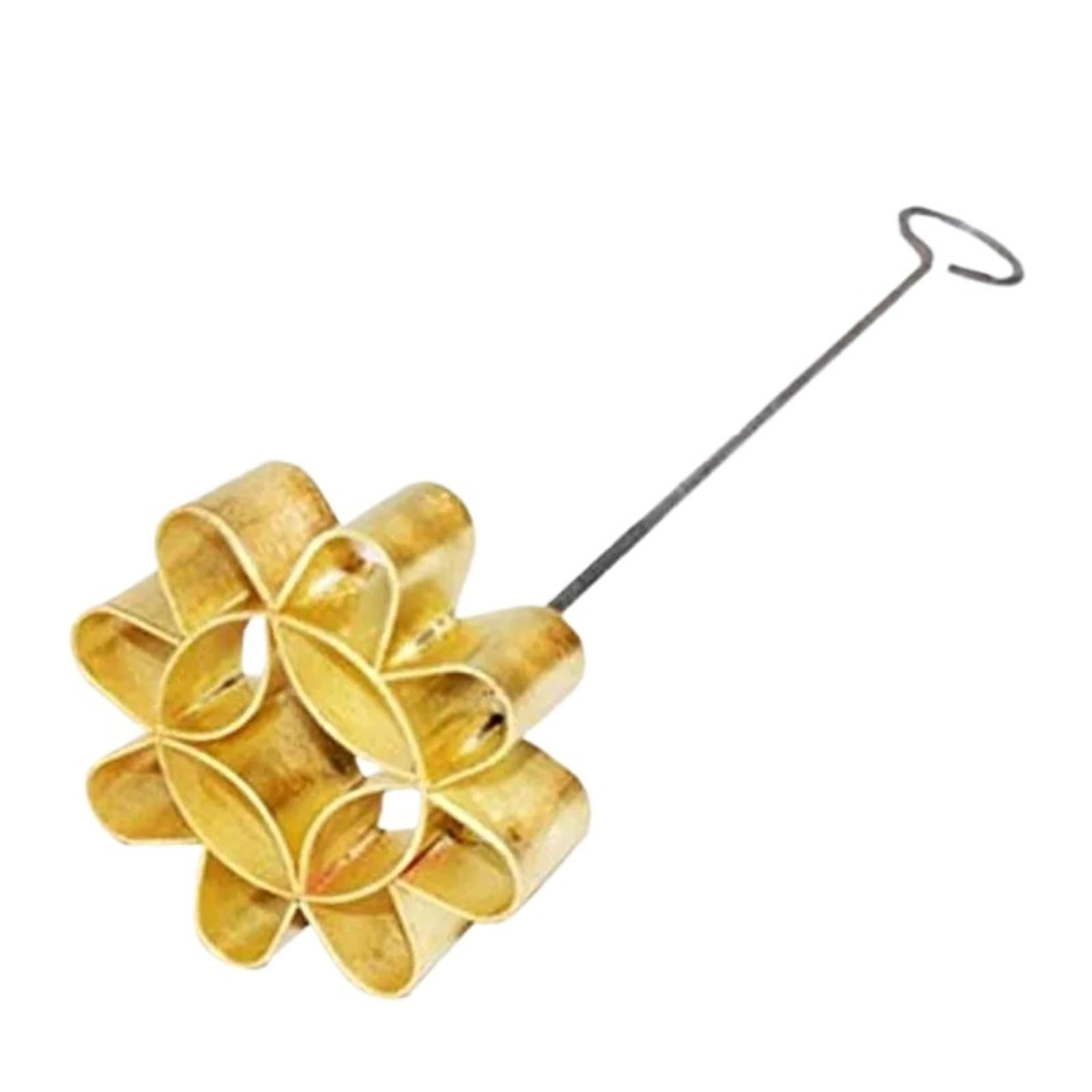 Lotusblüten-Keksform aus Messing, 10,4 cm | Thailändisches Backwerkzeug for knusprige Sonnenblumenblüten-Kekse