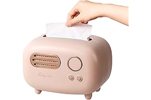 Vintage Tissue Box Cover Holder Retro Radio Model