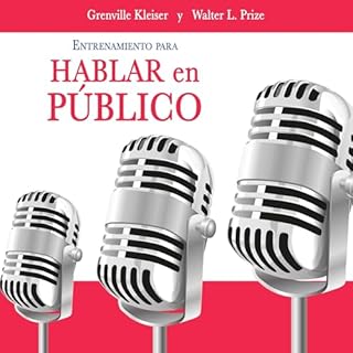 Diseño de la portada del título Entrenamiento para hablar en p&uacute;blico