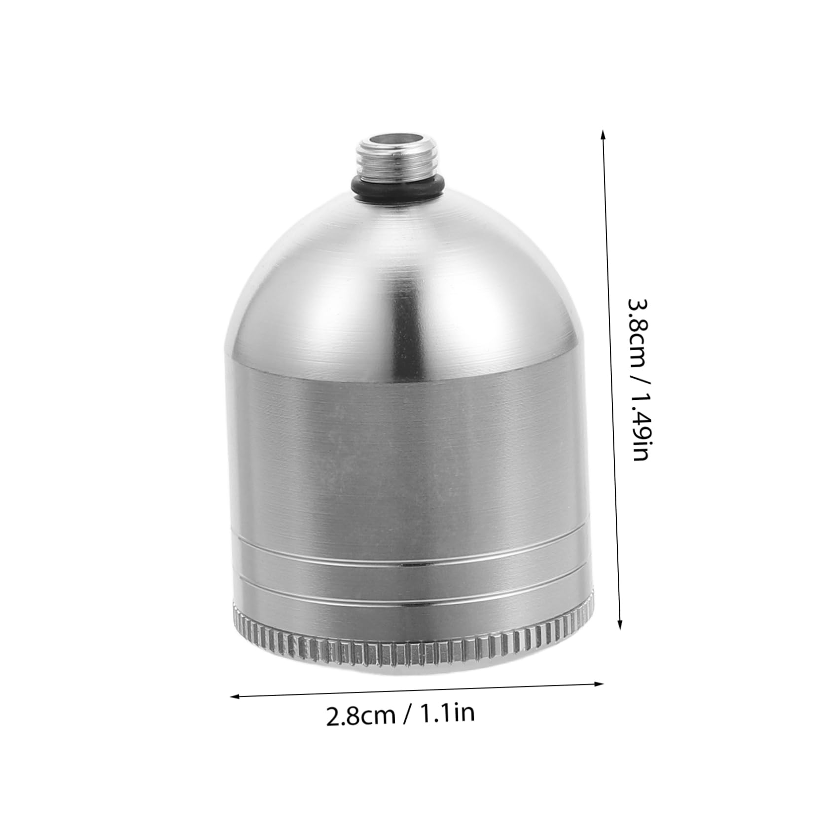 HOODANCOS 10 Ml Portable Airbrush Bottle Metal Paint Container for Easy Replacement Wear Resistant Design for Professional Painting Projects and Outdoor Sketching