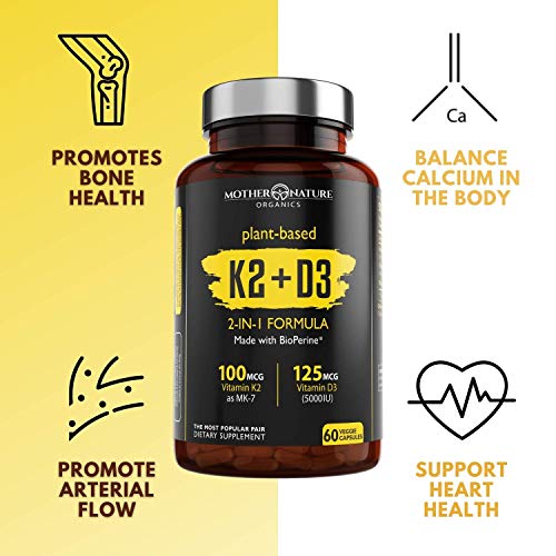 Mother Nature Organics Superfoods For Organic Living Camu Camu And K2+D3 Bundle #TOP3