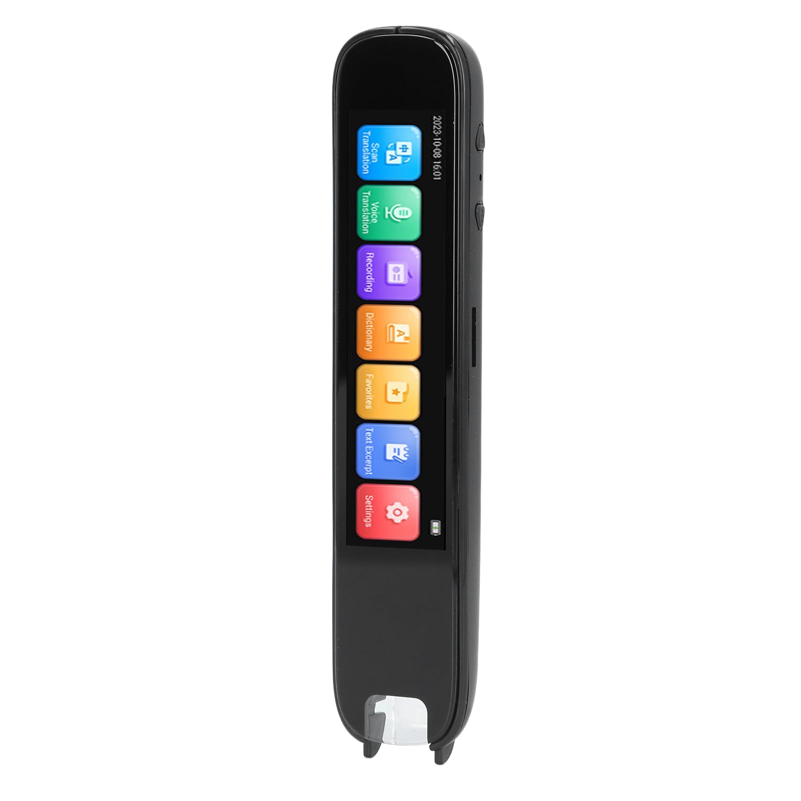 Generic Penna per Traduttore di Scansione Penna per Lettore Digitale ABS OCR Schermo da 3,71 Pollici 112 Lingue Tipo C Ricarica 1050mAh per Studenti Adulti Viaggi d'affari Apprendimento