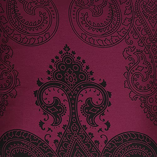 Image of Swayam Set of 2 Ethnic Motifs Cotton Magenta Cushion Cover | 20 x 20 Inch | Soft Breathable Fabric with Hidden Zipper | Decorative & Stylish Cushion Covers for Sofa, Living Room, Bedroom & Couch