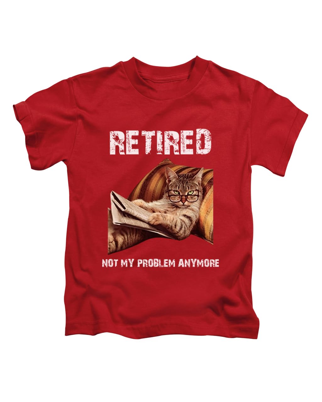 New Spirit Original Retired not My Problem Anymore cat Meme Cats Novelty Tee T-Shirt Funny Unisex T Shirt Top