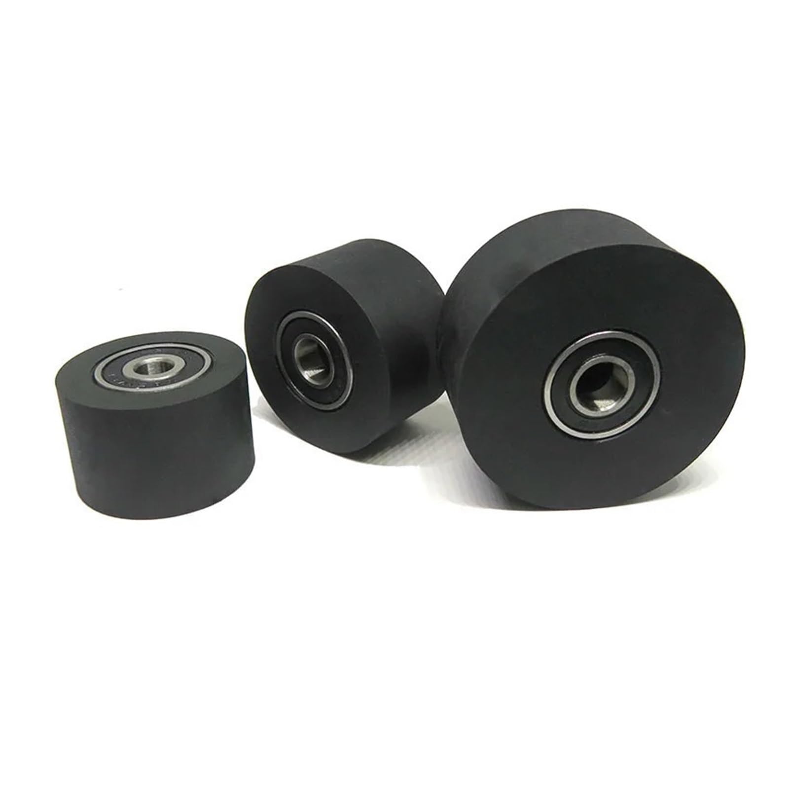 YIVELYYZG 1 Piece Inner Diameter 6mm 40mm PU Polyurethane Roller with Double Bearings 6x40x30 PUT62640-30 Silent Flat Guide Wheel(8x30x50mm)