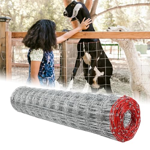 Heavy Duty Farm Fence, 4x4 Inch Mesh Goat & Sheep