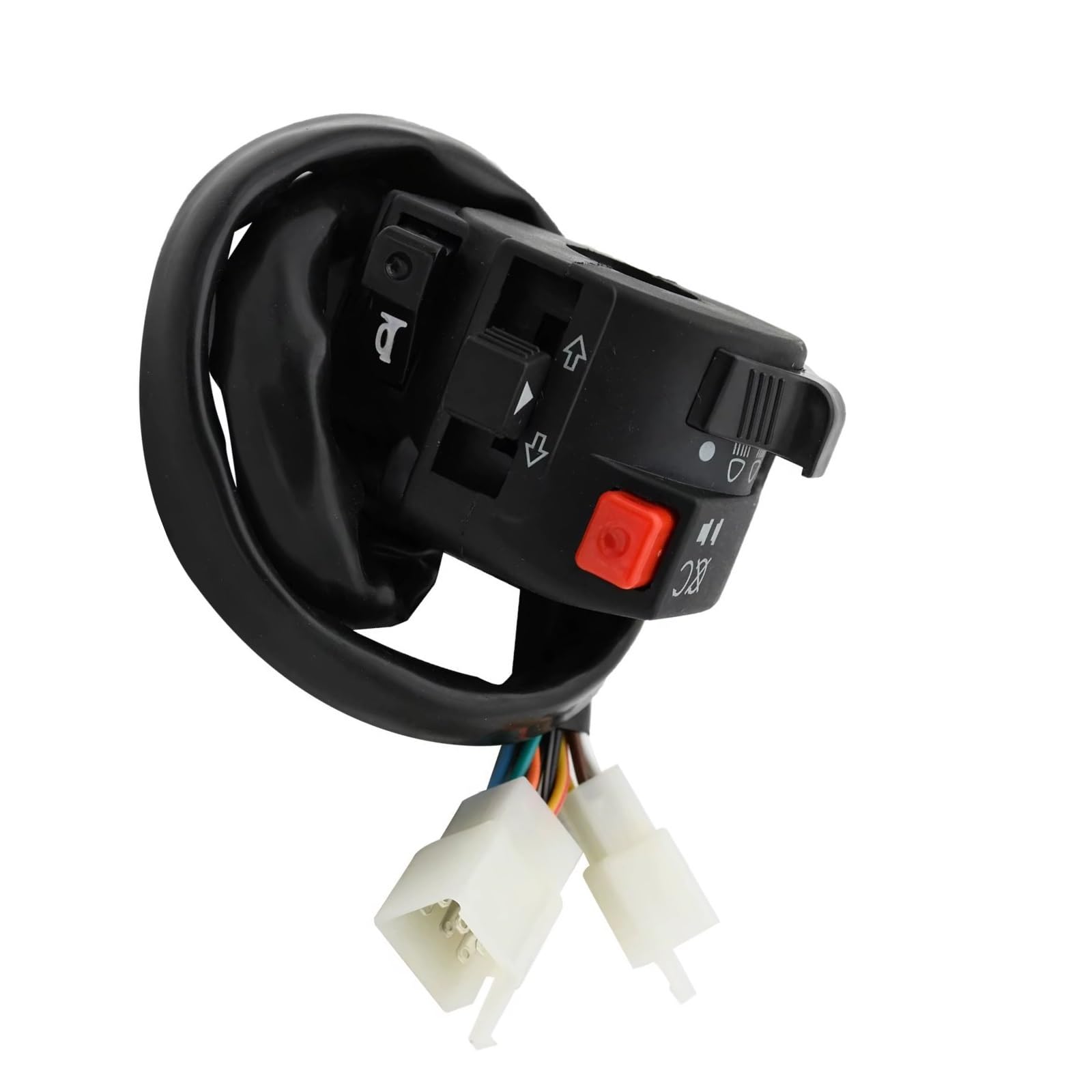 Interruttore Moto Controllo Manubrio Per Avviamento Elettrico Universale Indicatore Di Direzione Del Clacson Indicatore Pulsante Luce Lontano Vicino Comando Manubrio(Switch)