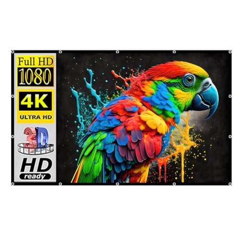 Pantalla de proyección plegable 150 pulgadas 16:9 para cine y oficina