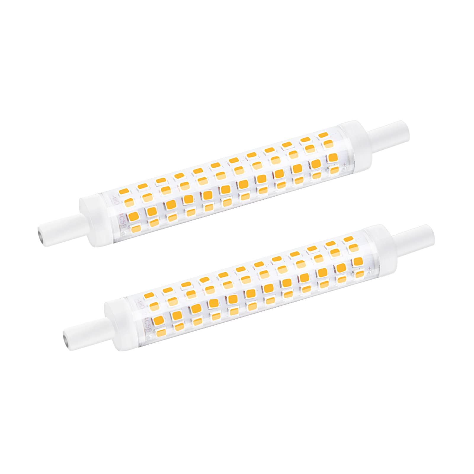 Klarlight R7S LED Bulb 118mm 10W Non-Dimmable Bulb 1300LM Linear Light Bulb Warm White 3000K 10W Incandescent Lamp Equivalent, AC 85-265V LED Spotlight Bulbs, Pack of 2