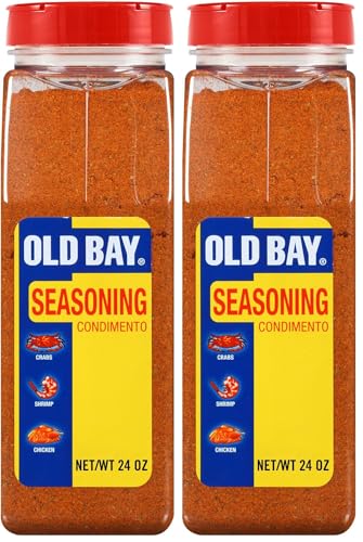 Image of OLD BAY Seasoning, 24 oz - One 24 Ounce Container of OLD BAY All-Purpose Seasoning with Unique Blend of-18 Spices and Herbs for Crabs, Shrimp, Poultry, Fries, and More (Pack of 2)