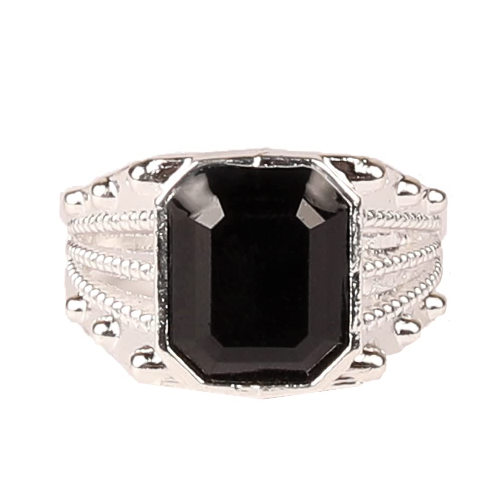 Stainless Steel Fashion Ring with Stone For Boys Men Finger Rings for Men and Boys Accessories - Model -6 (Black) (B0BWR5FRJF) Amazon Price History, Amazon Price Tracker