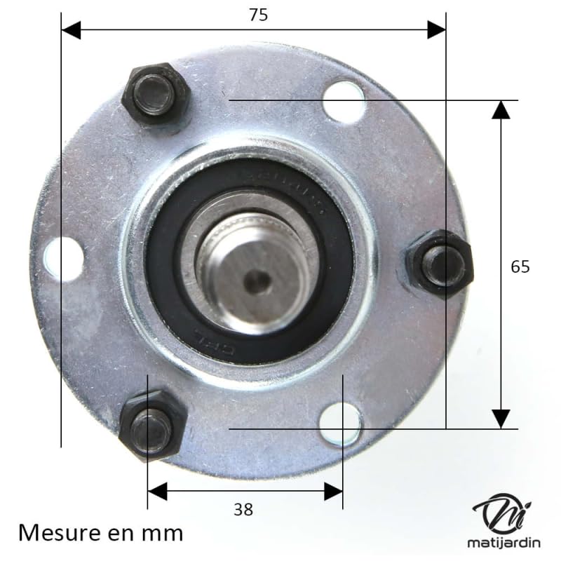 Matijardin - Palier de lame compatible avec MTD 7170900, 75305405, 9170900A