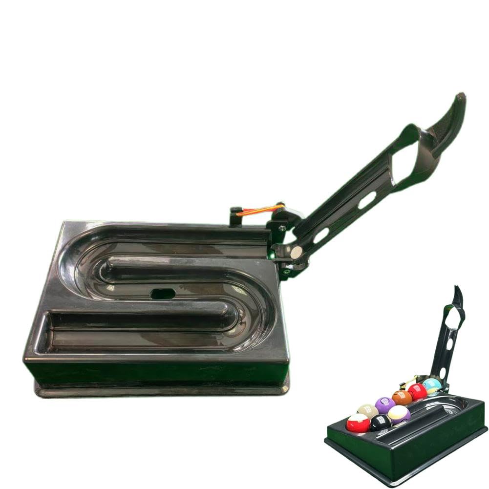 FLKWOP Manual Pool Ball Rack Training Machine, Single Ball Fixed-Point Dispenser, Improves Accuracy & Cue Control, Efficient Solo Practice Tool for Pool Table Accessories & Billiards Accessories